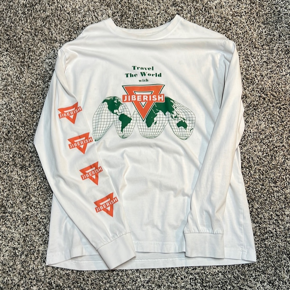 White Jiberish long sleeve